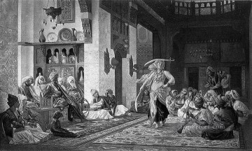 サーベル ダンス彫刻ギリシャ アラビア オリエンタリズム ジャン レオン ジェローム Oil Paintings